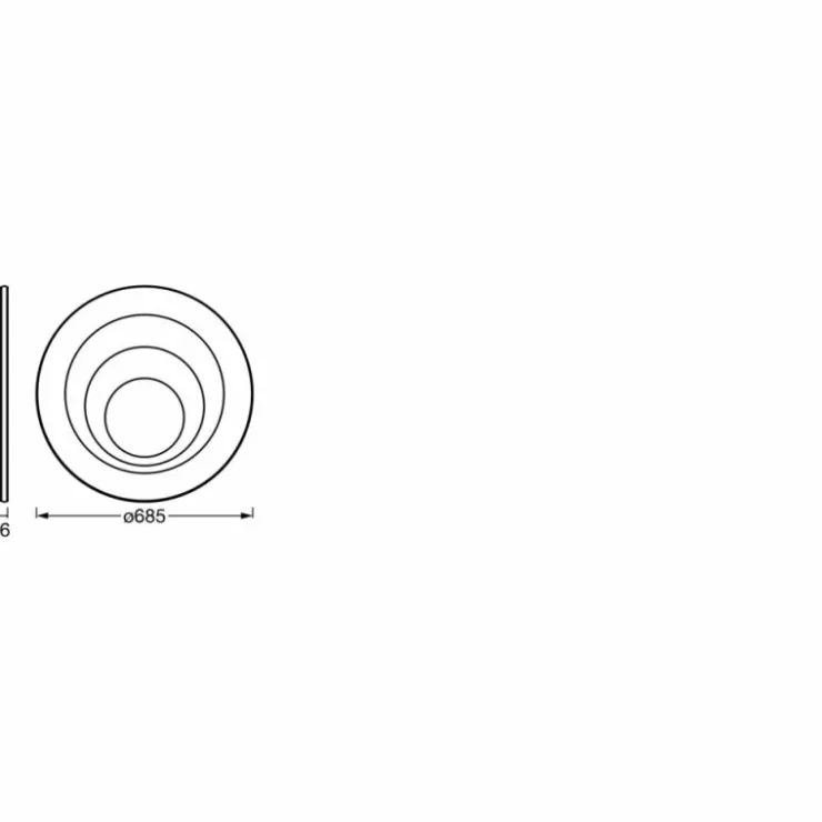 Luminaires Ledvance Éclairage Led|Orbis Plafonnier LED Blanc, 1 lumière