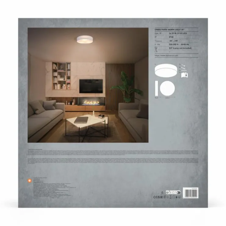 Luminaires Ledvance Plafonniers|Orbis Plafonnier Blanc, 3 lumières