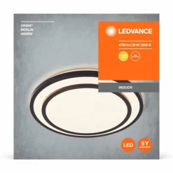 Luminaires Ledvance Éclairage Led|Orbis Plafonnier LED Noir, 1 lumière