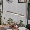 hofstein Suspensions|Ordal Suspension, Suspension LED Argenté, 4 lumières