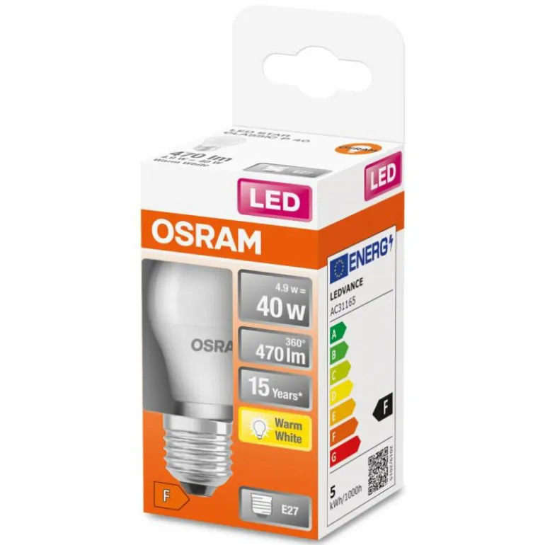 Osram LED E27 5,7 Watt 2700 Kelvin 470 Lumen