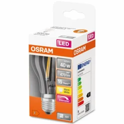 Osram LED E27 4 Watt 2700 Kelvin 470 Lumen