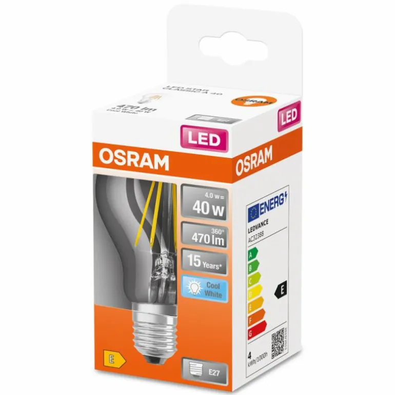 Osram LED E27 4 Watt 4000 Kelvin 470 Lumen