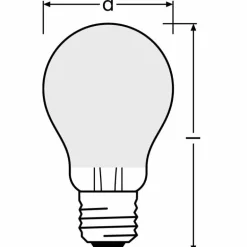 OSRAM LED E27 7,5 Watt 2700 Kelvin 1055 lumen