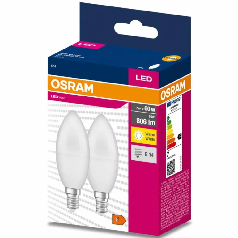 OSRAM LED E14 7,5 Watt 3000 Kelvin 806 Lumen