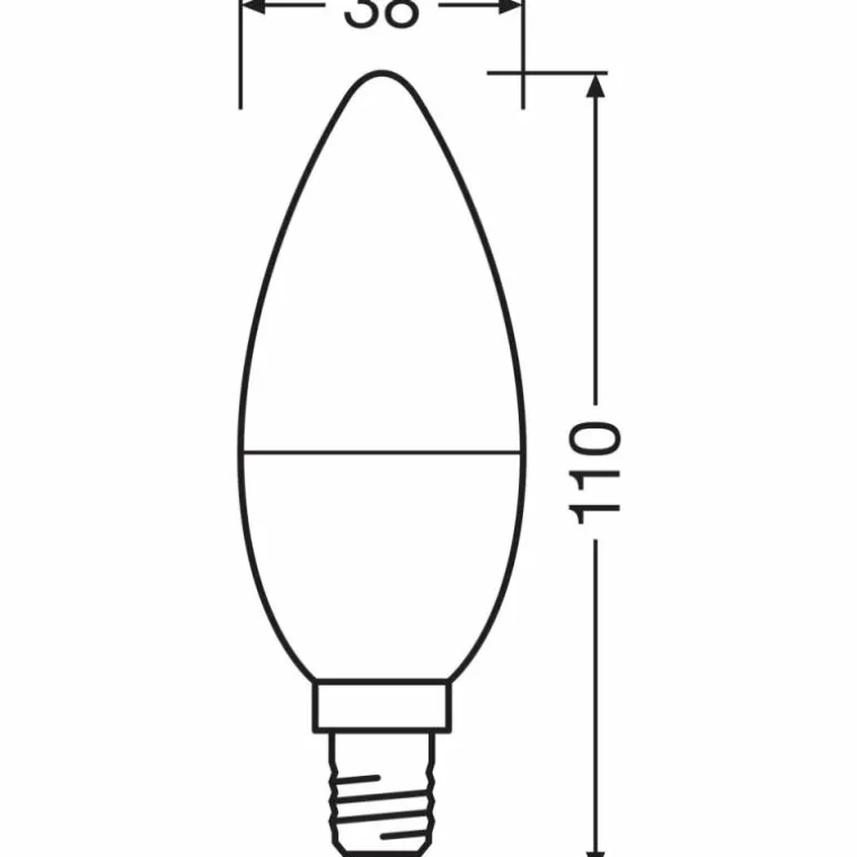 OSRAM LED E14 7,5 Watt 3000 Kelvin 806 Lumen