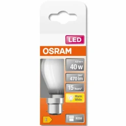 OSRAM LED Retrofit B22d 4 Watt 2700 Kelvin 470 Lumen