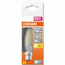 OSRAM LED Retrofit B22d 4 Watt 2700 Kelvin 470 Lumen