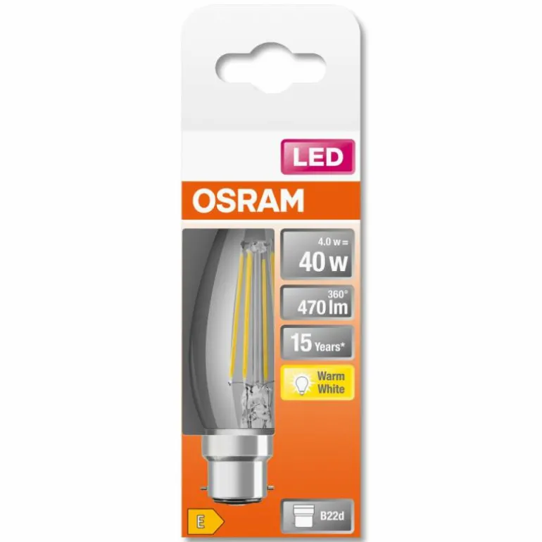 OSRAM LED Retrofit B22d 4 Watt 2700 Kelvin 470 Lumen