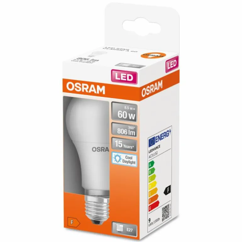 OSRAM LED Retrofit E27 8,5 Watt 6500 Kelvin 806 Lumen