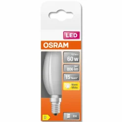 OSRAM LED Retrofit E14 5,5 watt 2700 kelvin 806 lumen