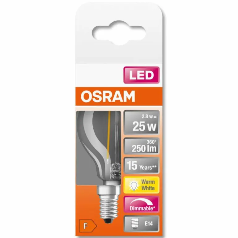 OSRAM LED Retrofit E14 2,8 Watt 2700 Kelvin 250 lumen