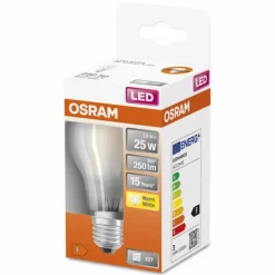 OSRAM LED Retrofit E27 2,5 Watt 2700 Kelvin 250 lumen