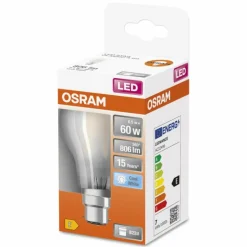 OSRAM LED Retrofit LED B22d 6,5 Watt 4000 Kelvin 806 Lumen