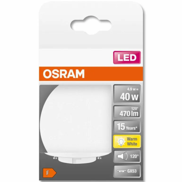 OSRAM LED STAR GX53 4,9 watt 2700 kelvin 470 lumen