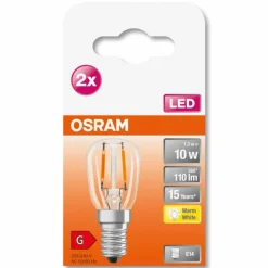 OSRAM Lot de 2 LED Special E14 1,3 Watt 2700 Kelvin 110 Lumen