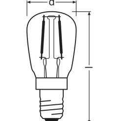 OSRAM Lot de 2 LED Special E14 1,3 Watt 2700 Kelvin 110 Lumen