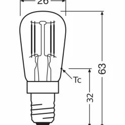 OSRAM Lot de 2 LED Special E14 2,8 Watt 2700 Kelvin 250 Lumen