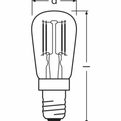 OSRAM Lot de 2 LED Special E14 2,8 Watt 2700 Kelvin 250 Lumen
