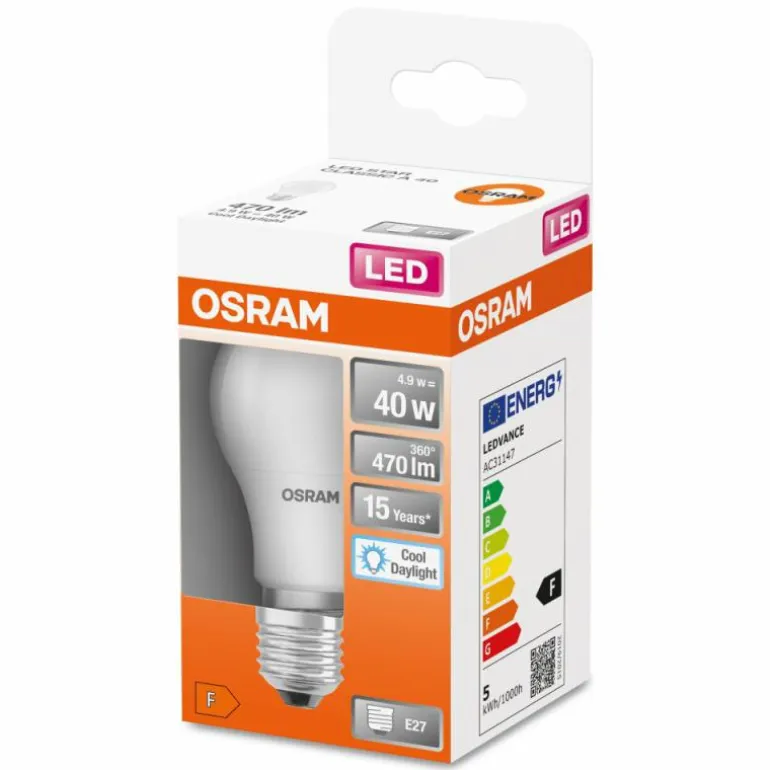 OSRAM STAR LED E27 4,9 Watt 6500 Kelvin 470 Lumen
