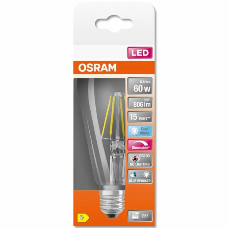 OSRAM SUPERSTAR LED E27 5,8 Watt 4000 Kelvin 806 Lumen