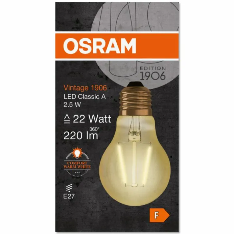 OSRAM Vintage 1906® LED E27 2,5 Watt 2400 Kelvin 220 lumen
