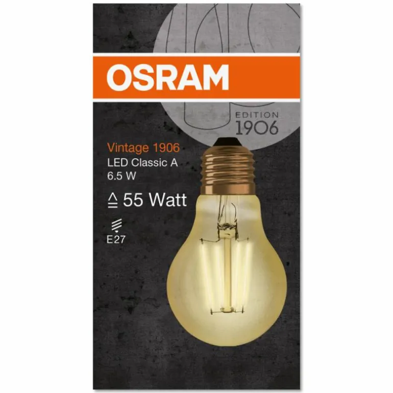 OSRAM Vintage 1906® LED E27 6,5 Watt 2400 Kelvin 650 lumen