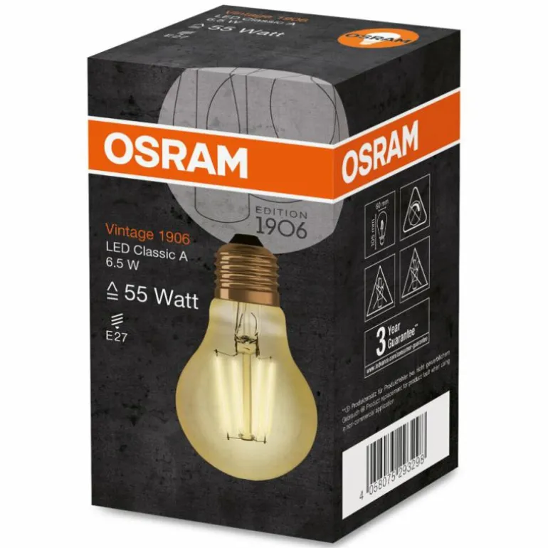 OSRAM Vintage 1906® LED E27 6,5 Watt 2400 Kelvin 650 lumen