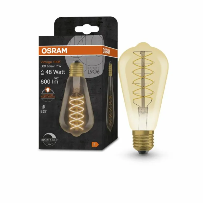 OSRAM Vintage 1906® LED E27 7 Watt 2200 Kelvin 600 Lumen