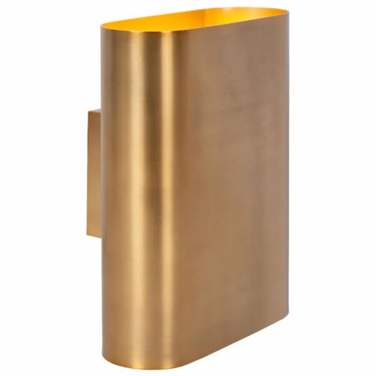 Luminaires Lucide Appliques|OVALIS Applique murale Laiton, 2 lumières