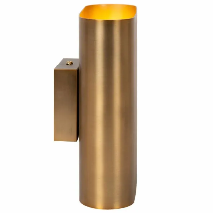 Luminaires Lucide Appliques|OVALIS Applique murale Laiton, 2 lumières
