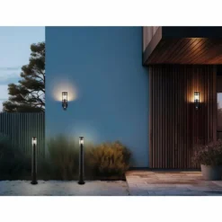 PALOMA Applique murale Luminaires Reality Anthracite, 1 lumière, Détecteur de mouvement
