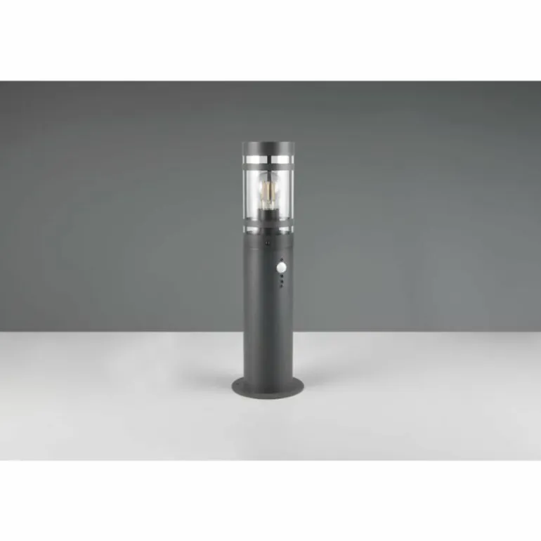 PALOMA Lampadaire d'extérieur Luminaires Reality Anthracite, 1 lumière, Détecteur de mouvement
