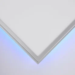 Luminaires Brilliant Éclairage Led|Panneau Brilliant Alissa LED Argenté, 1 lumière, Télécommandes, Changeur de couleurs