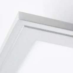Luminaires Brilliant Éclairage Led|Panneau Brilliant Alissa LED Argenté, 1 lumière, Télécommandes, Changeur de couleurs