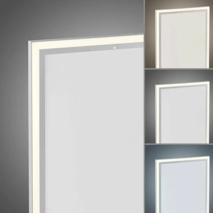 Luminaires Leuchten Direkt Éclairage Led|Panneau de plafond avec chauffage IR LeuchtenDirekt BEROA LED Blanc, 1 lumière, Télécommandes