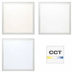 Luminaires Brilliant Éclairage Led|Panneau encastrable Brilliant Lanette LED Blanc, 1 lumière, Télécommandes, Changeur de couleurs
