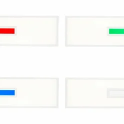 Luminaires Brilliant Éclairage Led|Panneau encastrable Brilliant Odella LED Blanc, 1 lumière, Télécommandes, Changeur de couleurs
