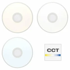 Luminaires Brilliant Éclairage Led|Panneau encastrable Brilliant Odella LED Blanc, 1 lumière, Télécommandes, Changeur de couleurs