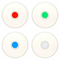 Luminaires Brilliant Éclairage Led|Panneau encastrable Brilliant Odella LED Blanc, 1 lumière, Télécommandes, Changeur de couleurs