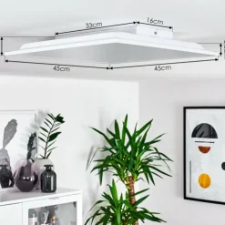 hofstein Éclairage Led|Panneau LED Badia Blanc, 2 lumières