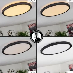 hofstein Éclairage Led|Panneau LED Boyero Noir, 1 lumière