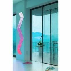 Panneau mural Nanoleaf - Pack de 3 LED Blanc, 1 lumière, Télécommandes, Changeur de couleurs