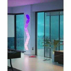 Panneau mural Nanoleaf - Pack de 3 LED Blanc, 1 lumière, Télécommandes, Changeur de couleurs