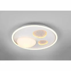 Luminaires Trio Éclairage Led|Pebble Plafonnier LED Blanc, 1 lumière, Télécommandes