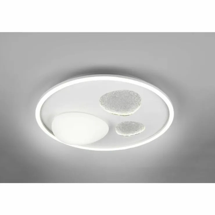 Luminaires Trio Éclairage Led|Pebble Plafonnier LED Blanc, 1 lumière, Télécommandes