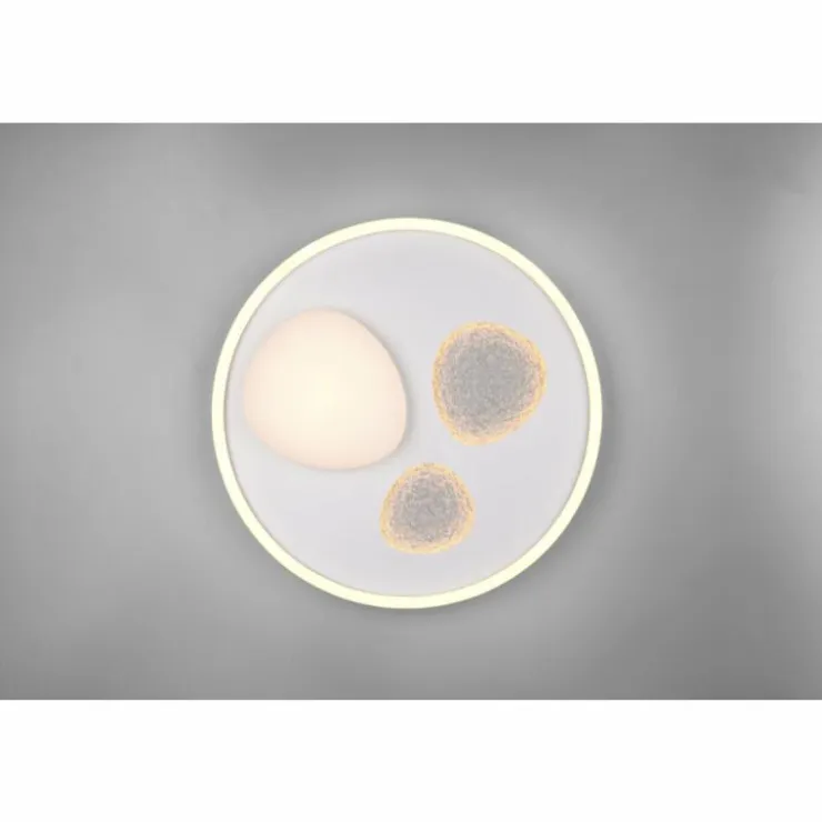 Luminaires Trio Éclairage Led|Pebble Plafonnier LED Blanc, 1 lumière, Télécommandes