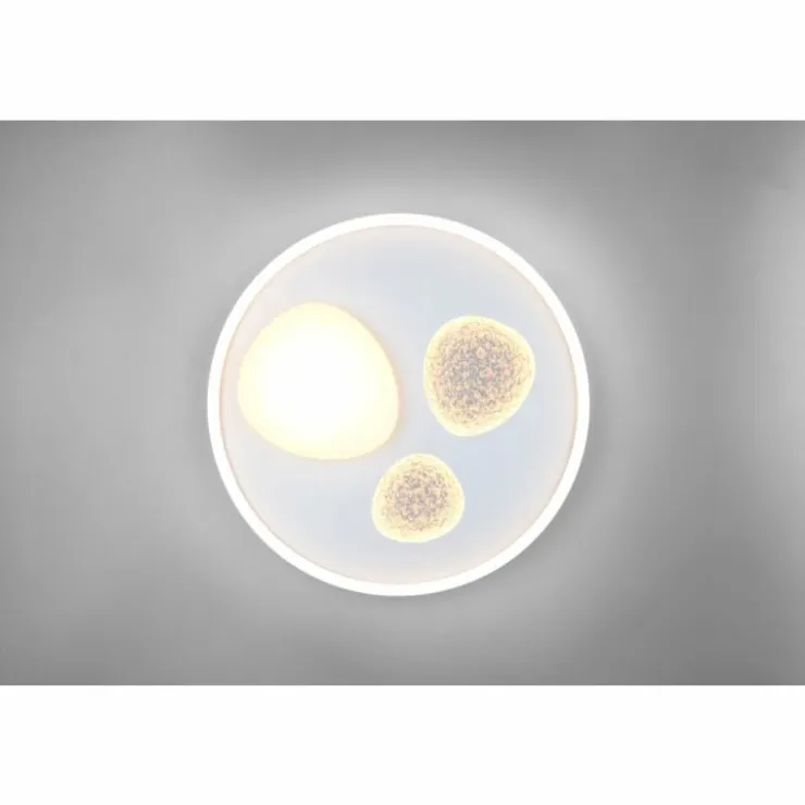 Luminaires Trio Éclairage Led|Pebble Plafonnier LED Blanc, 1 lumière, Télécommandes