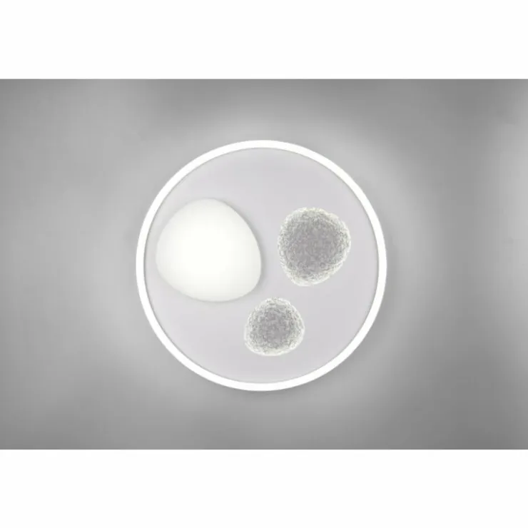 Luminaires Trio Éclairage Led|Pebble Plafonnier LED Blanc, 1 lumière, Télécommandes