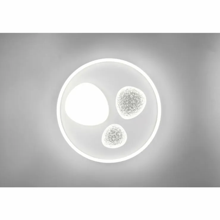 Luminaires Trio Éclairage Led|Pebble Plafonnier LED Blanc, 1 lumière, Télécommandes